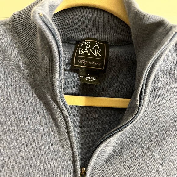 Jos A Bank Quarter Zip Sweater - Picture 2 of 4